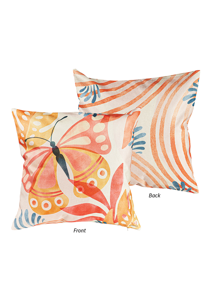 Watercolor Butterfly Outdoor Pillow