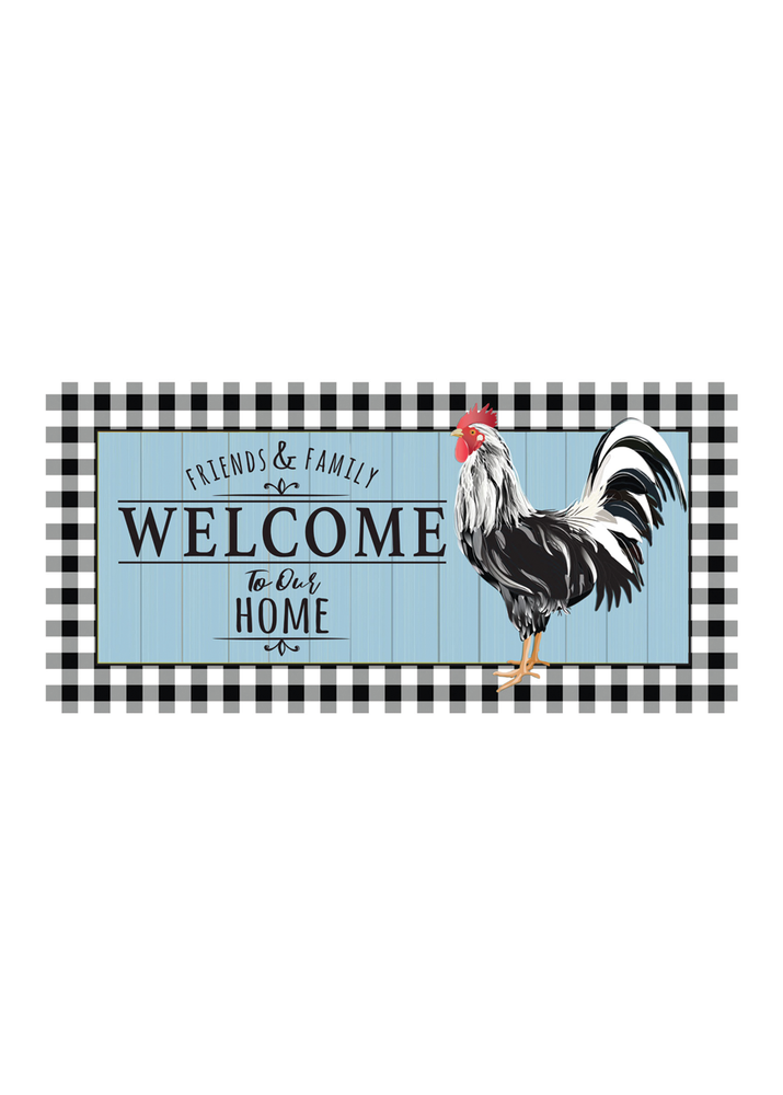 Black & White Rooster Switch Mat