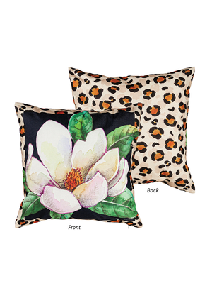 
            
                Load image into Gallery viewer, Cheetah Magnolia Bloom Outdoor Pillow
            
        