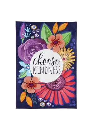 Choose Kindness Garden Burlap Flag