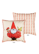 Geranium Gnome Outdoor Pillow