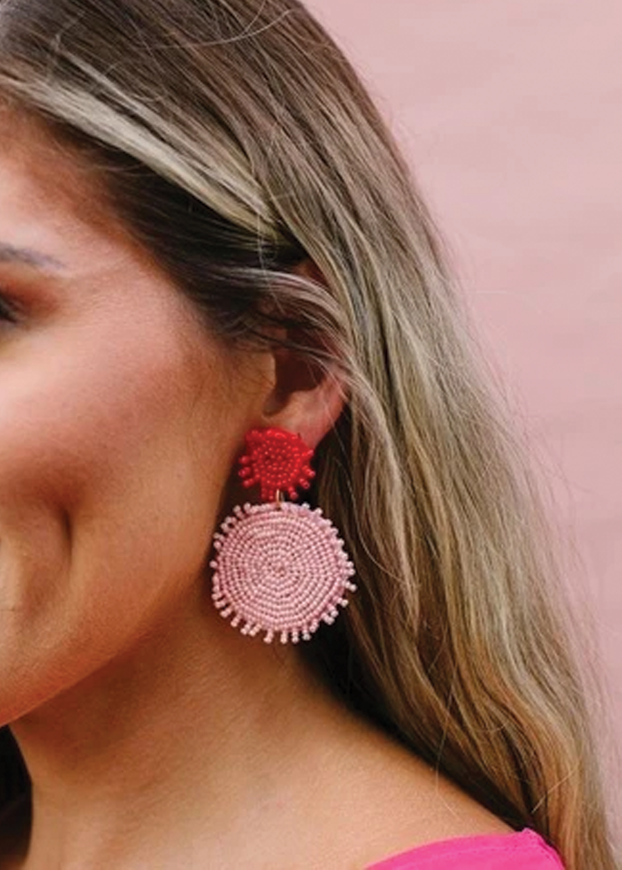 Load image into Gallery viewer, Penelope Pink Earring
