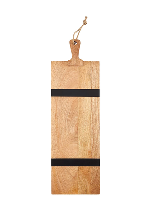 
            
                Load image into Gallery viewer, Two Stripe Black Serving Board
            
        